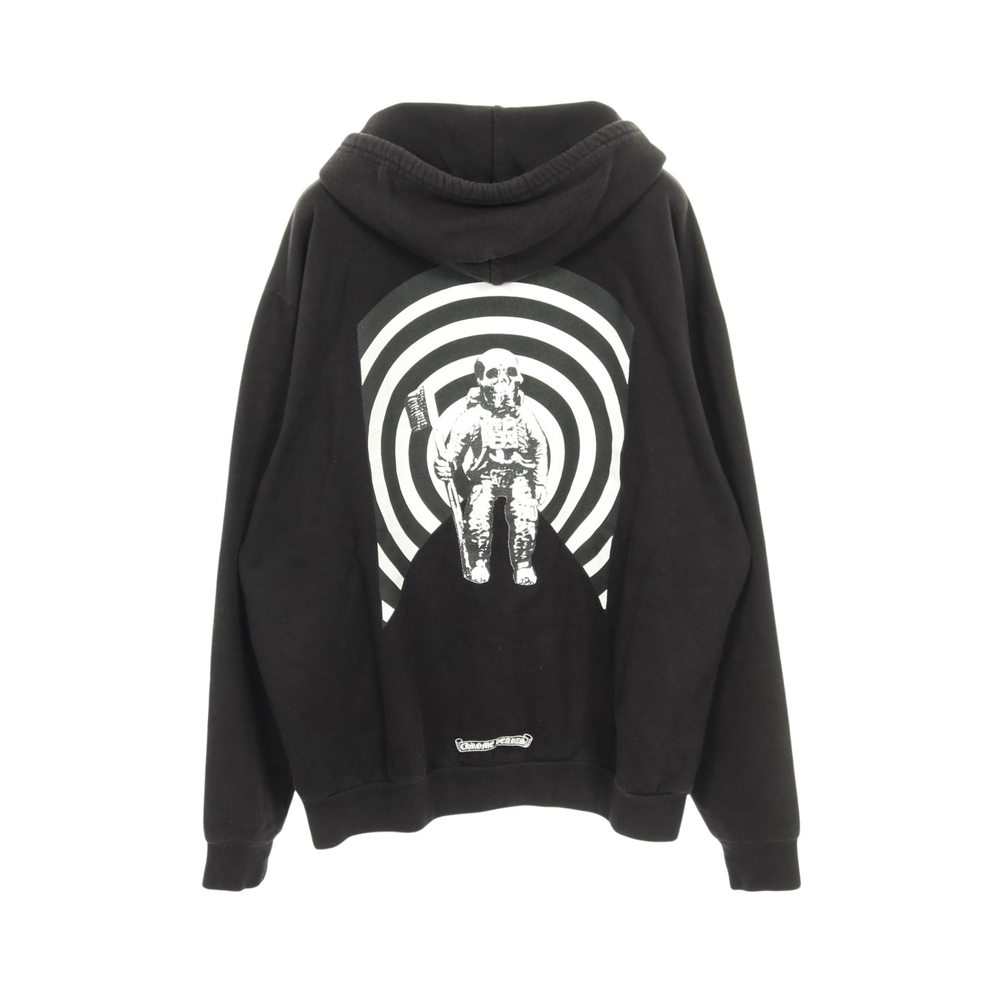 ジップアップパーカー ロゴ プリント バックロゴ コットン ブラック クロムハーツ トップス Chrome Hearts
