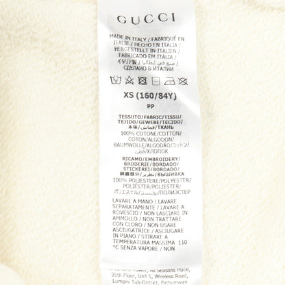スウェットシャツ ハイネック ロゴ刺繍 コットン ホワイト マルチカラー グッチ トップス GUCCI