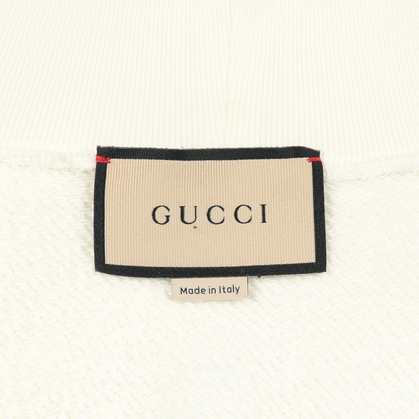 スウェットシャツ ハイネック ロゴ刺繍 コットン ホワイト マルチカラー グッチ トップス GUCCI