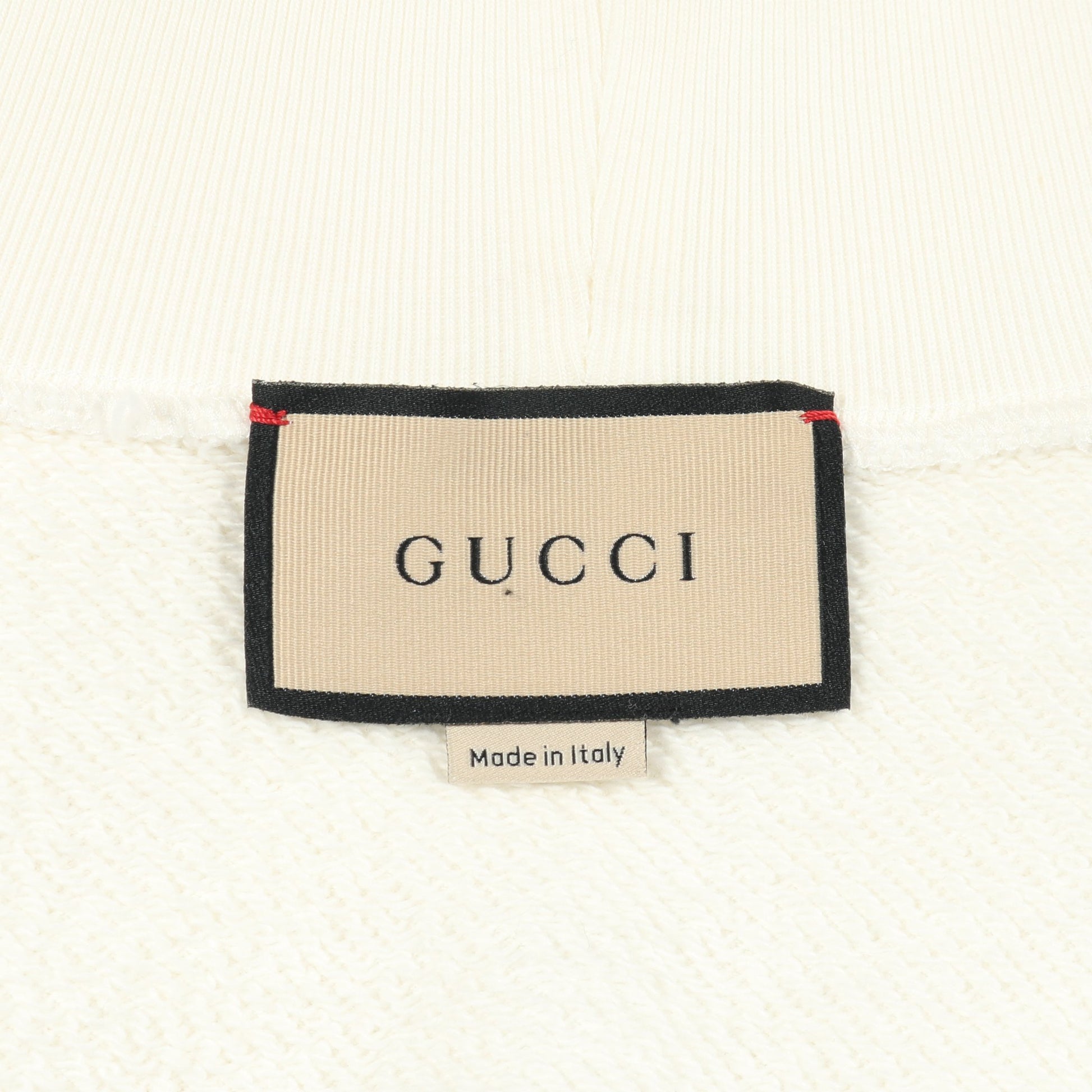 スウェットシャツ ハイネック ロゴ刺繍 コットン ホワイト マルチカラー グッチ トップス GUCCI