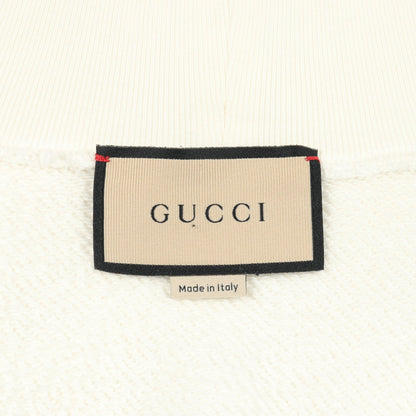 スウェットシャツ ハイネック ロゴ刺繍 コットン ホワイト マルチカラー グッチ トップス GUCCI