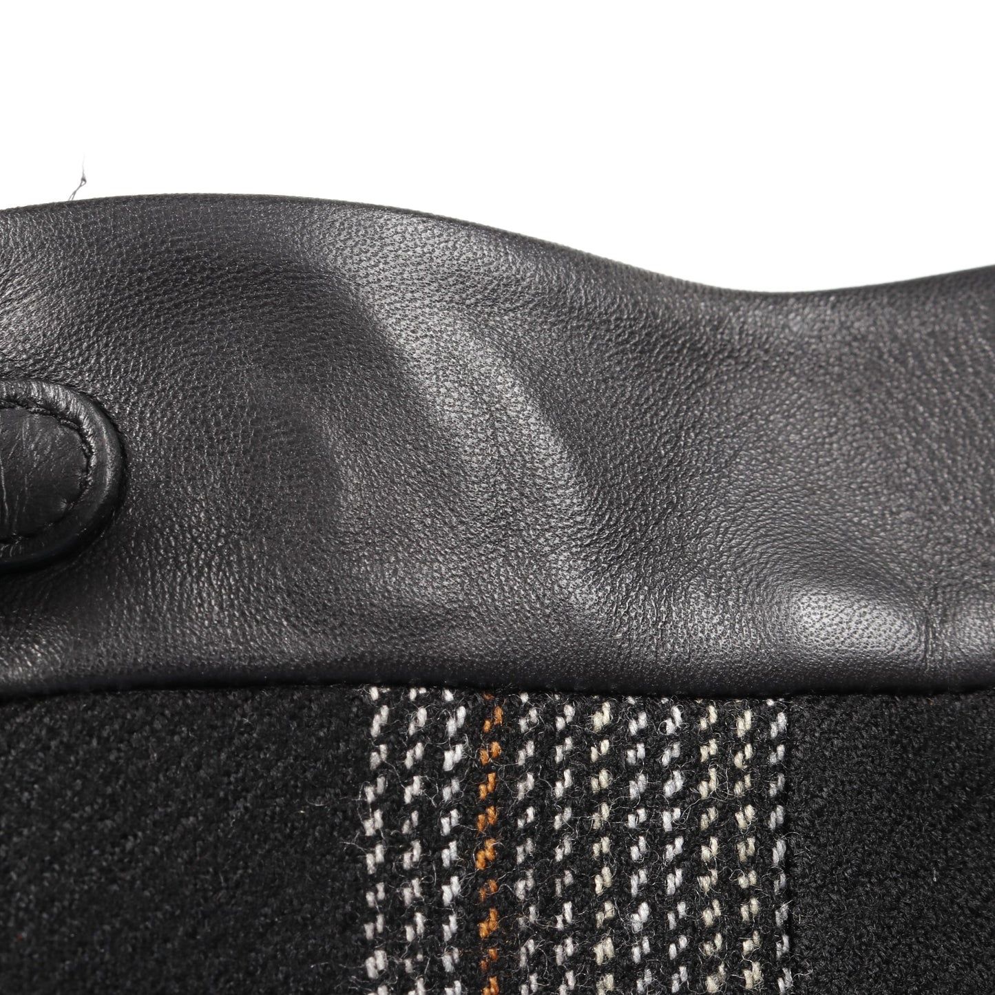 スカート チェック ウール ブラック マルチカラー エルメス ボトムス HERMES