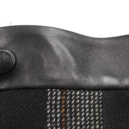 スカート チェック ウール ブラック マルチカラー エルメス ボトムス HERMES