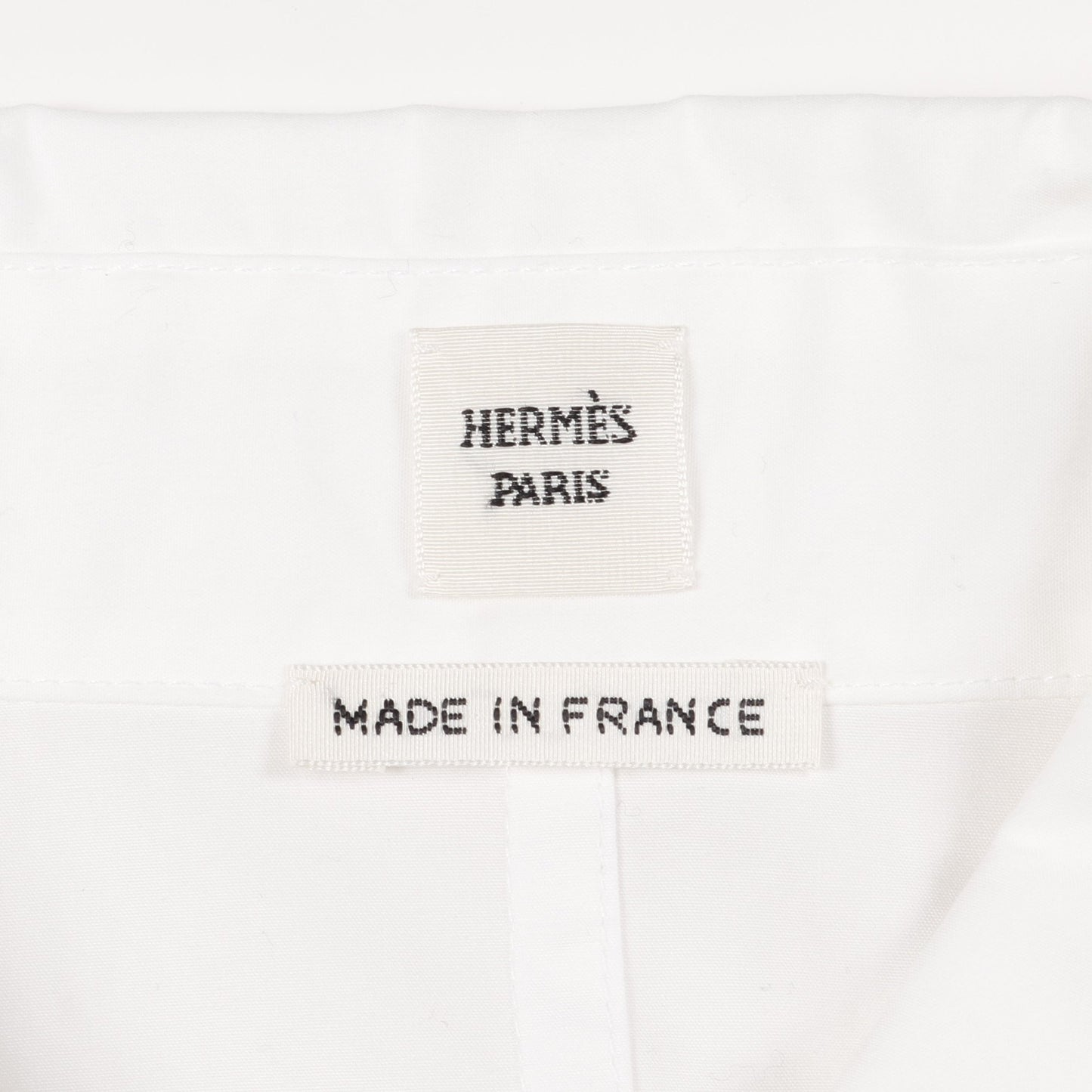 シャツワンピース コットン ホワイト エルメス ワンピース HERMES