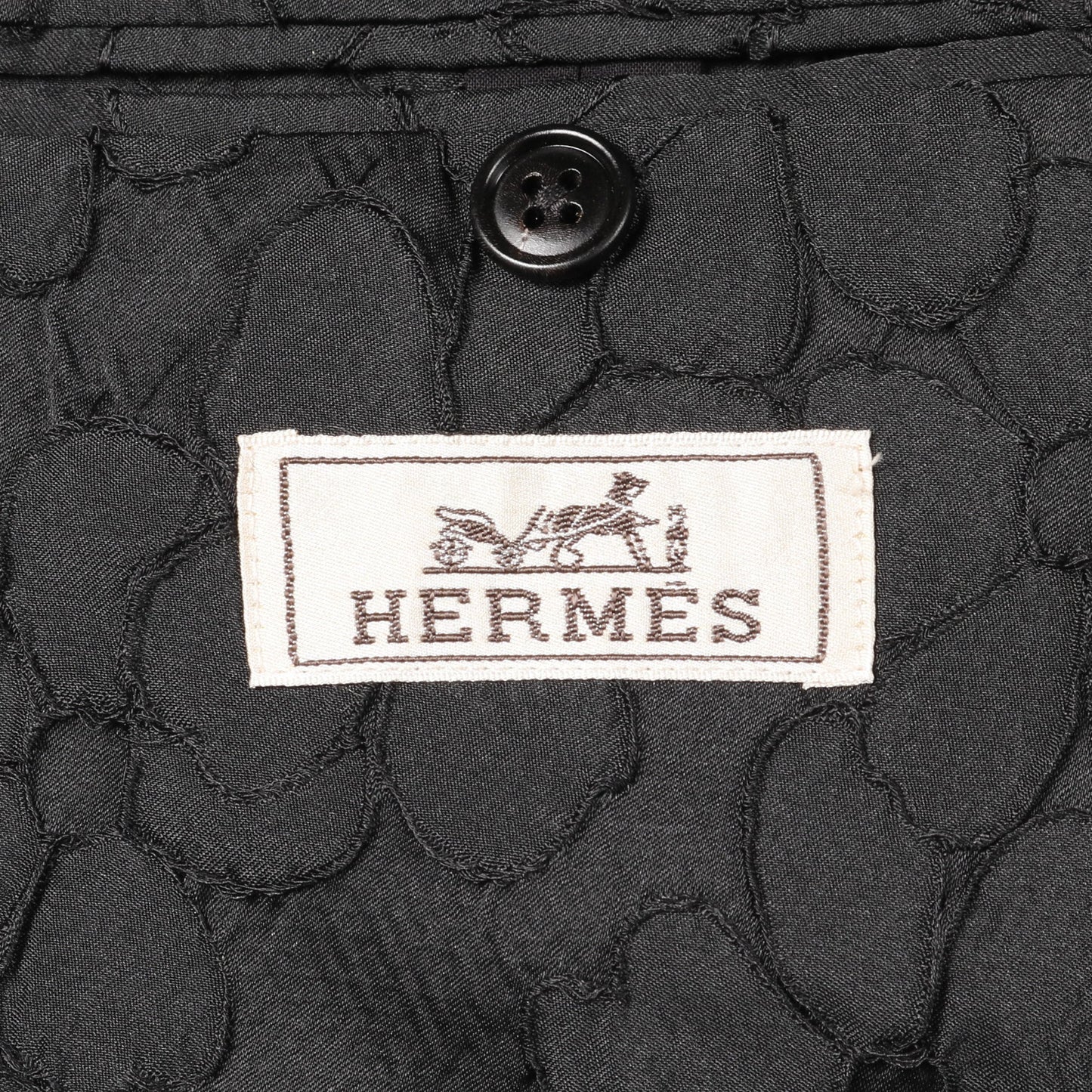 テーラードジャケット 花柄 ブラック エルメス アウター HERMES