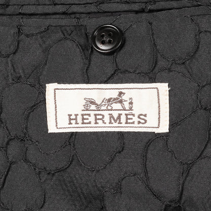 テーラードジャケット 花柄 ブラック エルメス アウター HERMES