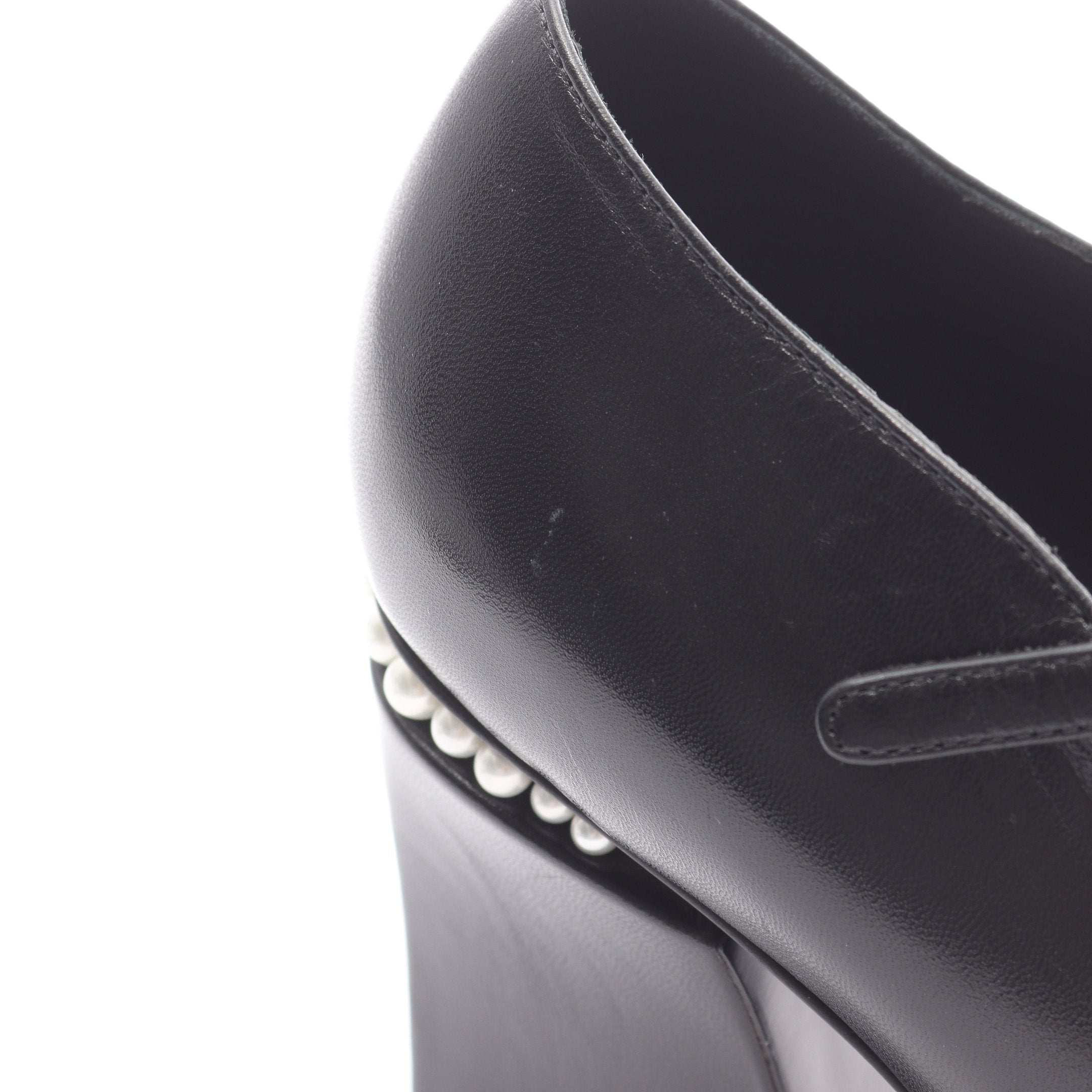 ココマーク パンプス レザー パール ブラック ホワイト シャネル – RECLO