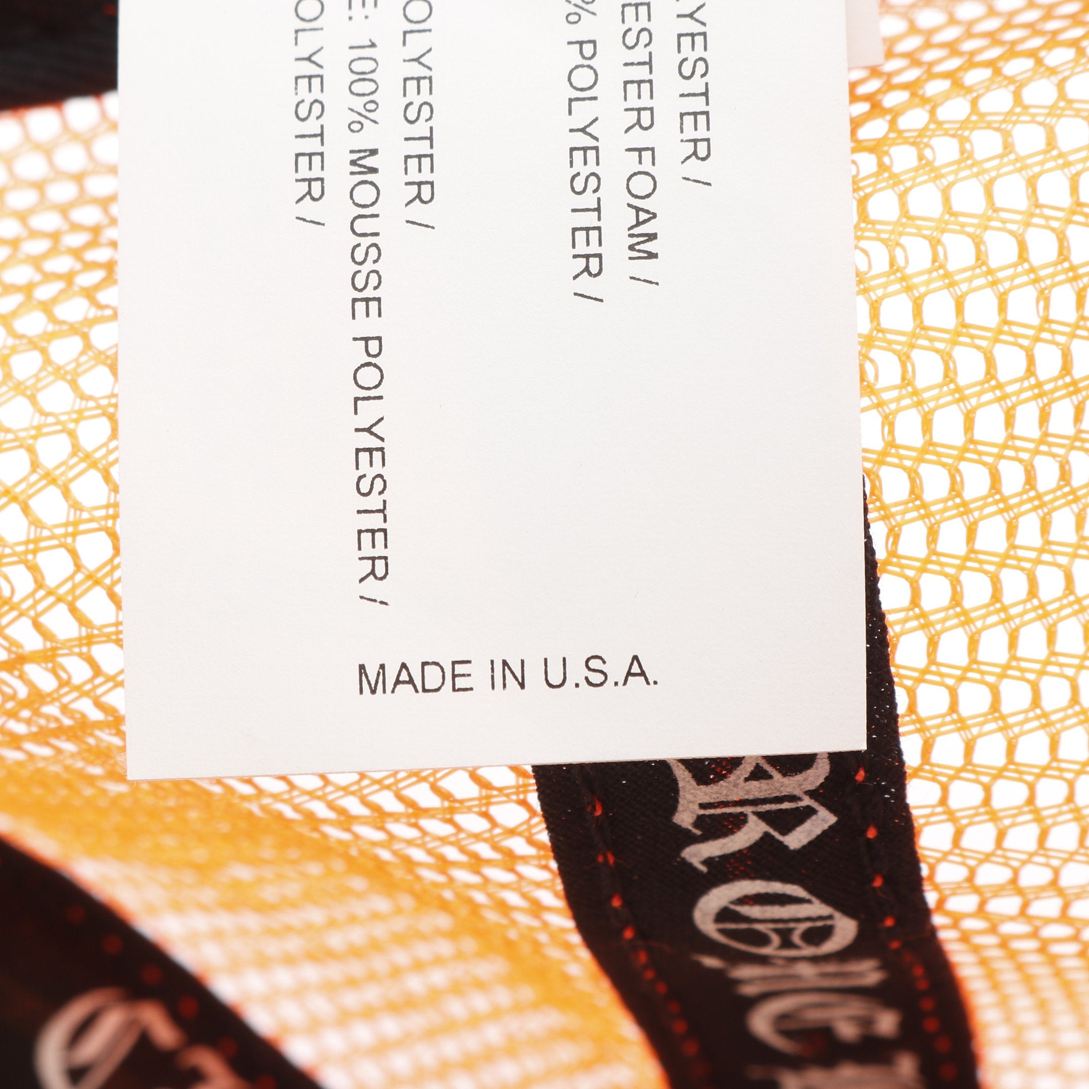 トラッカー セメタリー クロスパッチ キャップ オレンジ ホワイト