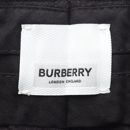 ハーフ パンツ ウール ブラック フリンジ バーバリー ボトムス BURBERRY