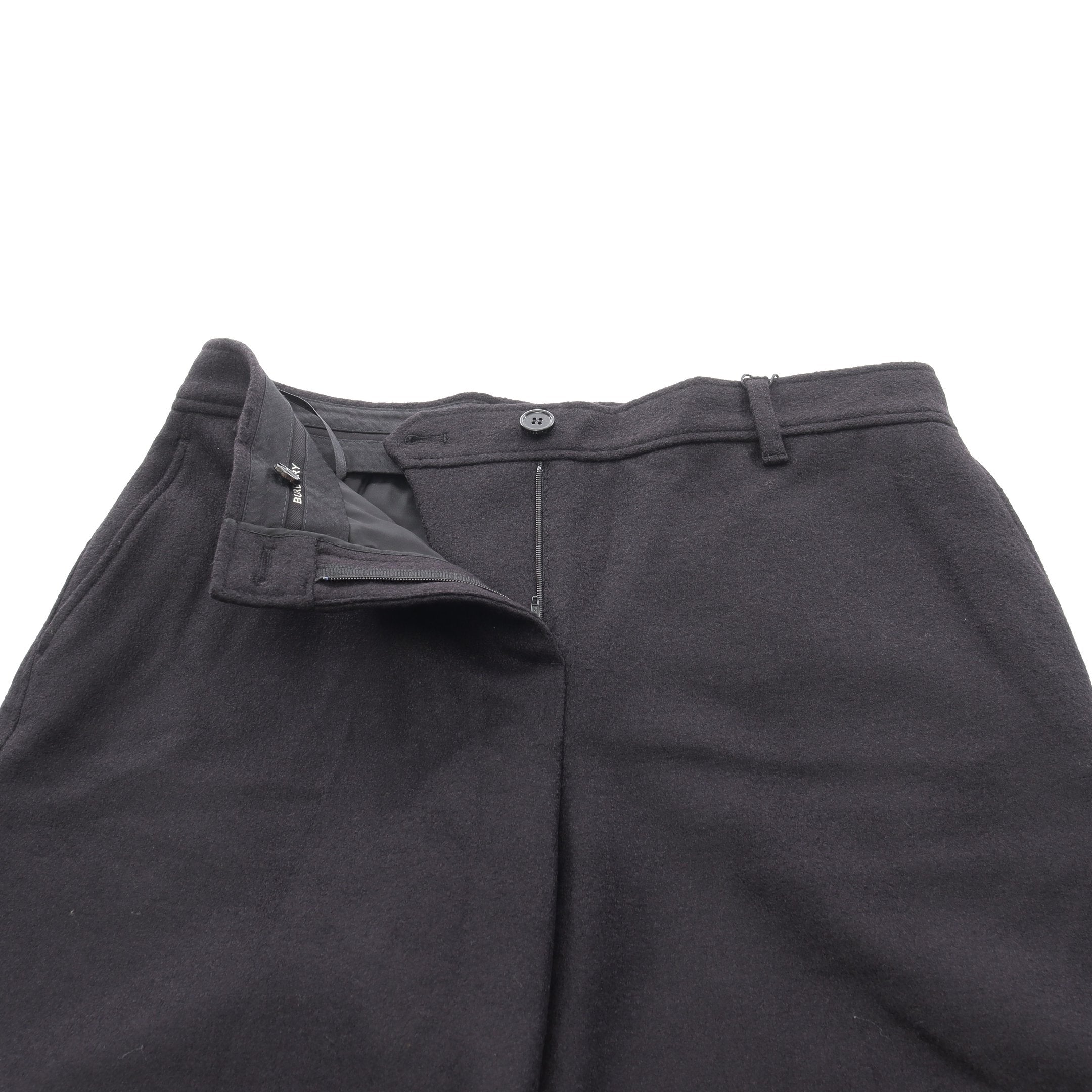ハーフ パンツ ウール ブラック フリンジ バーバリー – RECLO