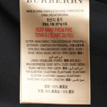 ワンピース シルク ブラック バーバリー ワンピース BURBERRY