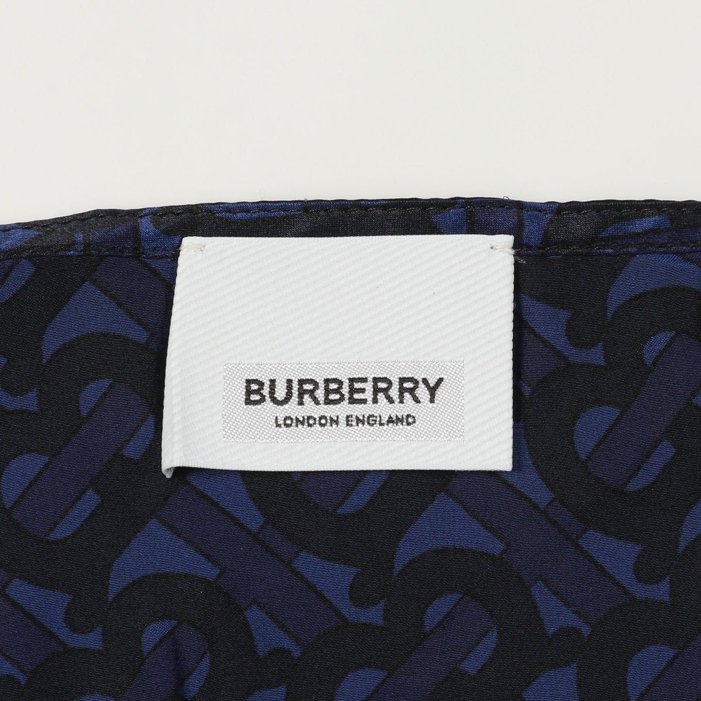 キャミソール ワンピース 総柄 シルク ブルー ブラック バーバリー ワンピース BURBERRY