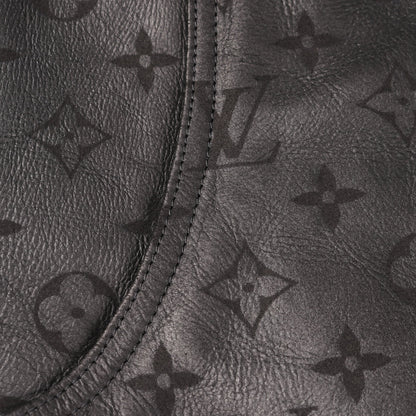 シアリングエンボス モノグラム ブルゾン レザージャケット ボア レザー ブラック ルイヴィトン アウター LOUIS VUITTON