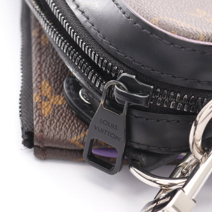 トリオ メッセンジャー モノグラムマカサー ショルダーバッグ PVC レザー ブラウン ブラック パープル ルイヴィトン バッグ LOUIS VUITTON