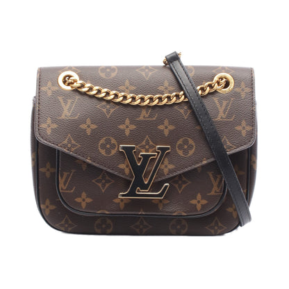 パッシー モノグラム チェーンショルダーバッグ PVC レザー ブラウン ブラック ルイヴィトン バッグ LOUIS VUITTON