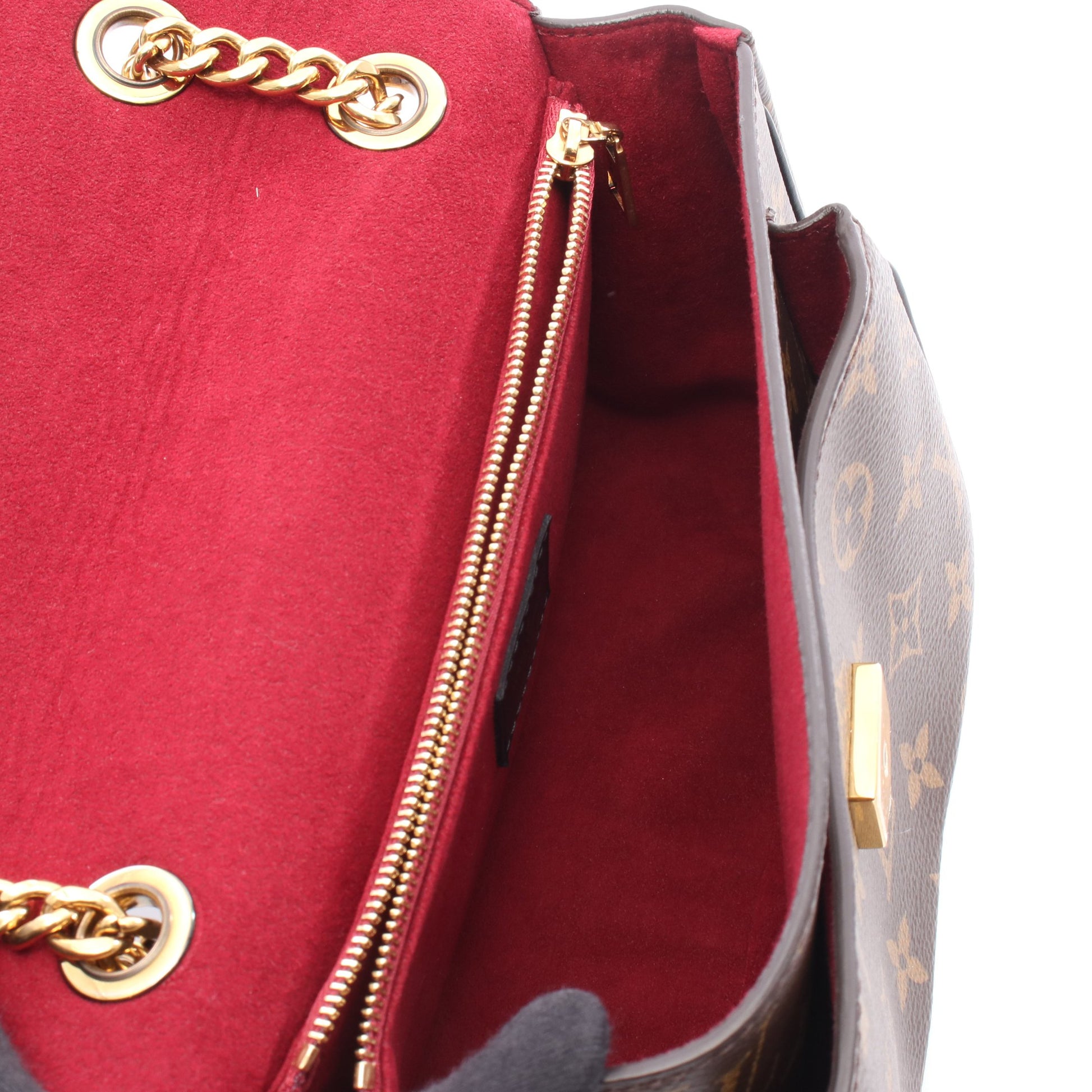 パッシー モノグラム チェーンショルダーバッグ PVC レザー ブラウン ブラック ルイヴィトン バッグ LOUIS VUITTON