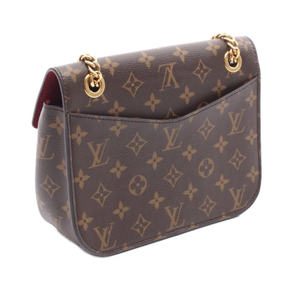 パッシー モノグラム チェーンショルダーバッグ PVC レザー ブラウン ブラック ルイヴィトン バッグ LOUIS VUITTON