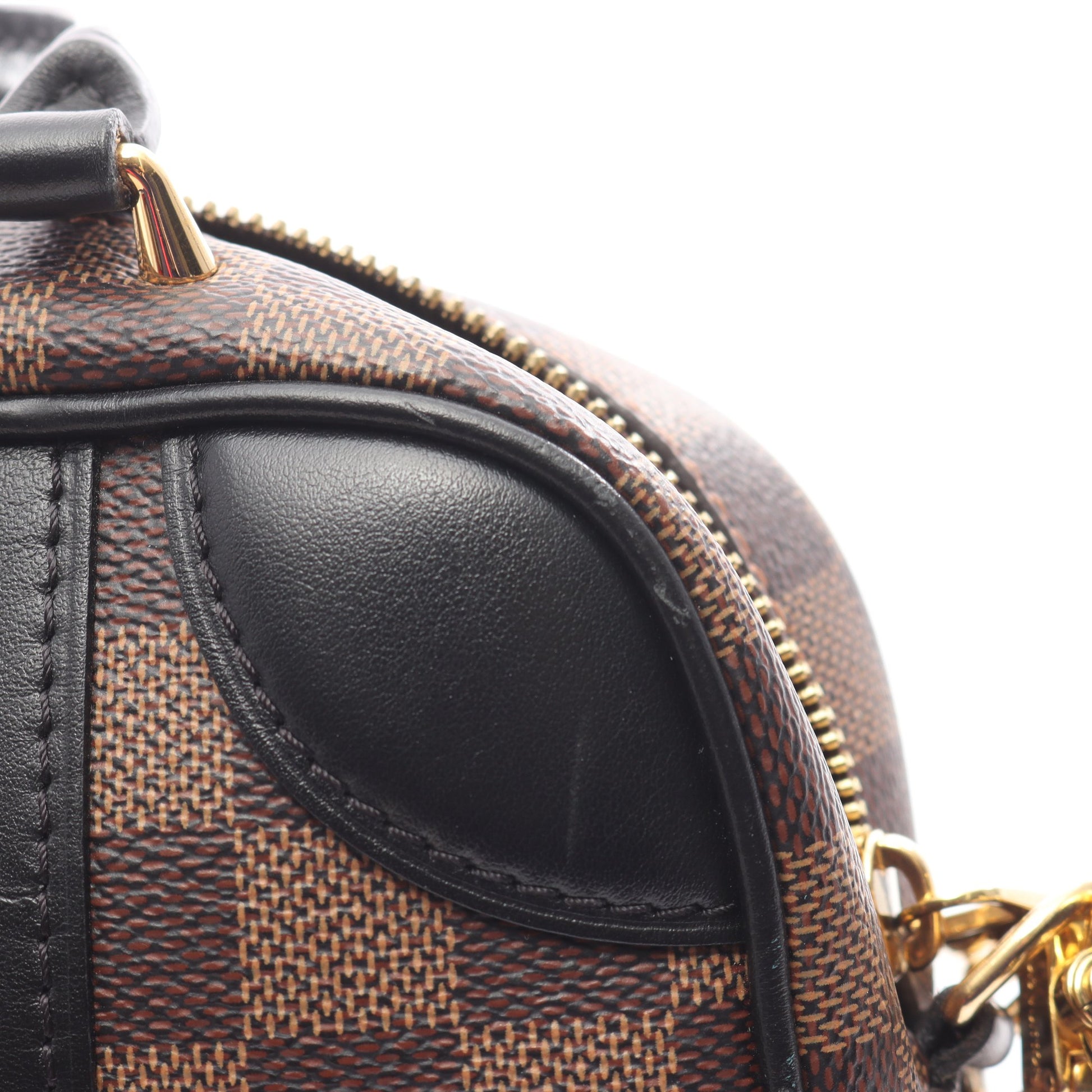 ヴァリゼット スープルBB ダミエエベヌ ハンドバッグ PVC レザー ブラウン ブラック 3WAY ルイヴィトン バッグ LOUIS VUITTON