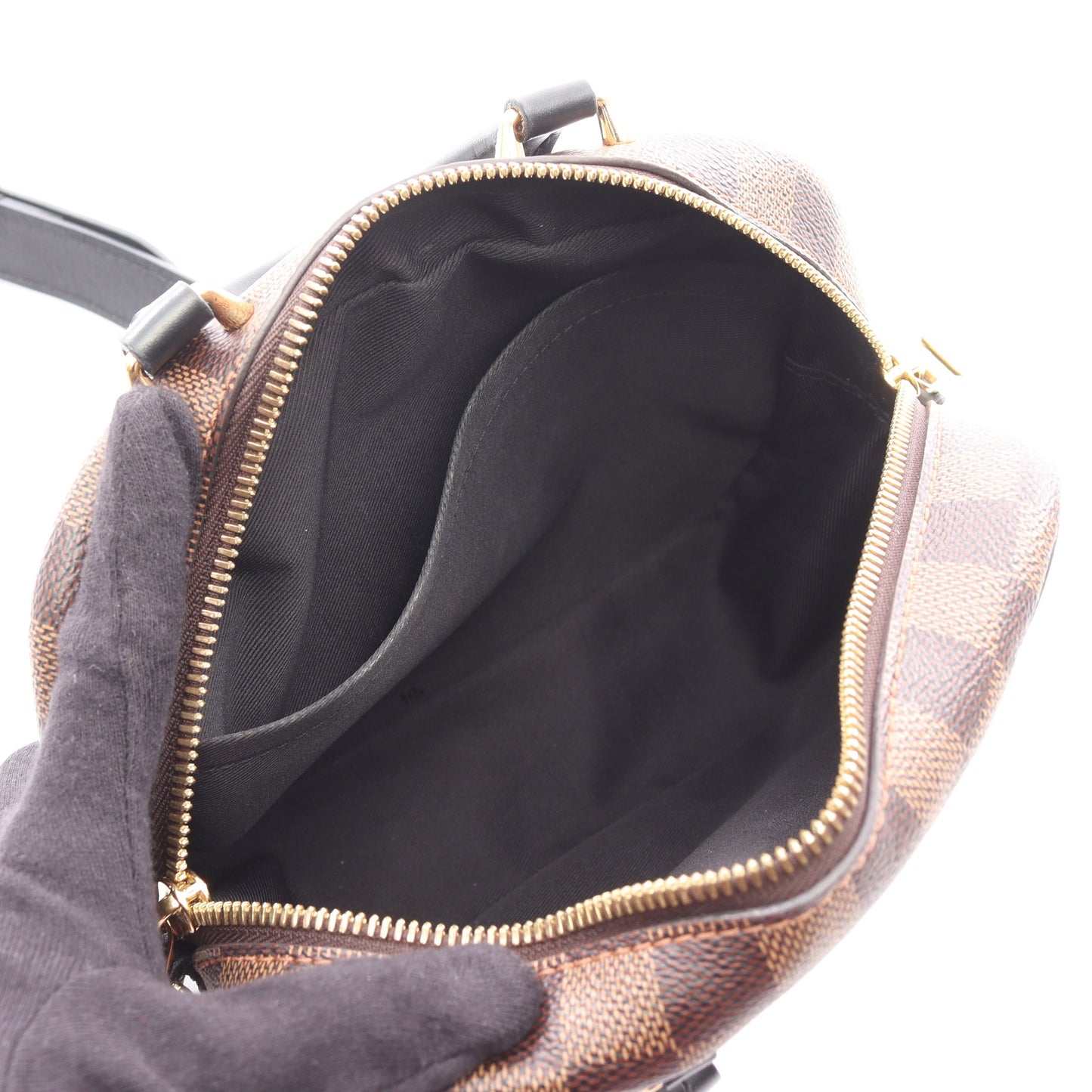 ヴァリゼット スープルBB ダミエエベヌ ハンドバッグ PVC レザー ブラウン ブラック 3WAY ルイヴィトン バッグ LOUIS VUITTON
