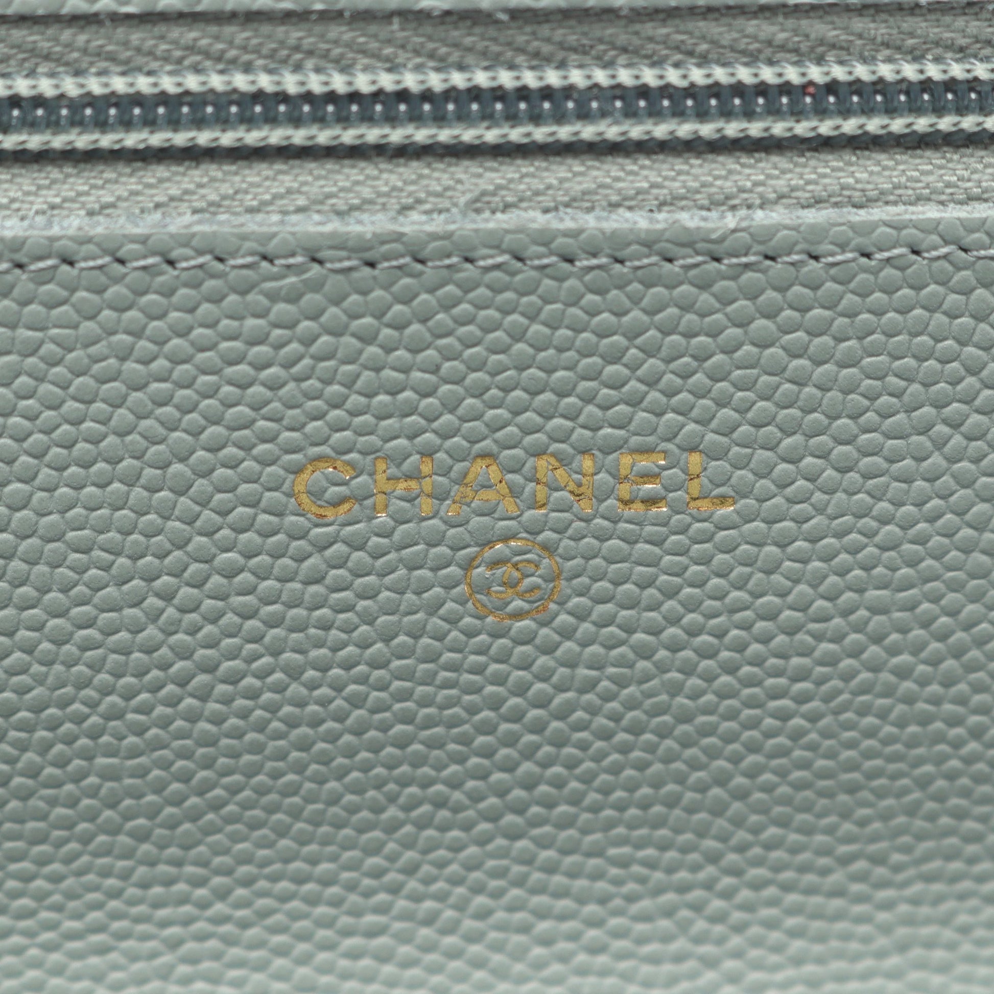 マトラッセ チェーンウォレット キャビアスキン ライトグリーン ゴールド金具 シャネル バッグ CHANEL