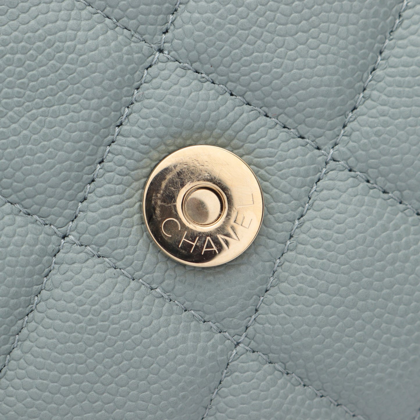 マトラッセ チェーンウォレット キャビアスキン ライトグリーン ゴールド金具 シャネル バッグ CHANEL