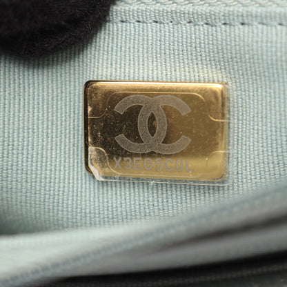 マトラッセ チェーンウォレット キャビアスキン ライトグリーン ゴールド金具 シャネル バッグ CHANEL
