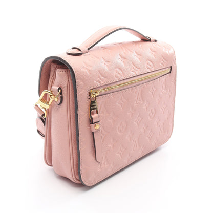 ポシェットメティス MM モノグラムアンプラント ローズプードル ハンドバッグ レザー ライトピンク 2WAY ルイヴィトン バッグ LOUIS VUITTON