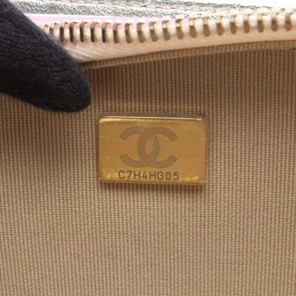 マトラッセ チェーンショルダーバッグ ラムスキン ピンク シャンパンゴールド ゴールド金具 メタリック シャネル バッグ CHANEL