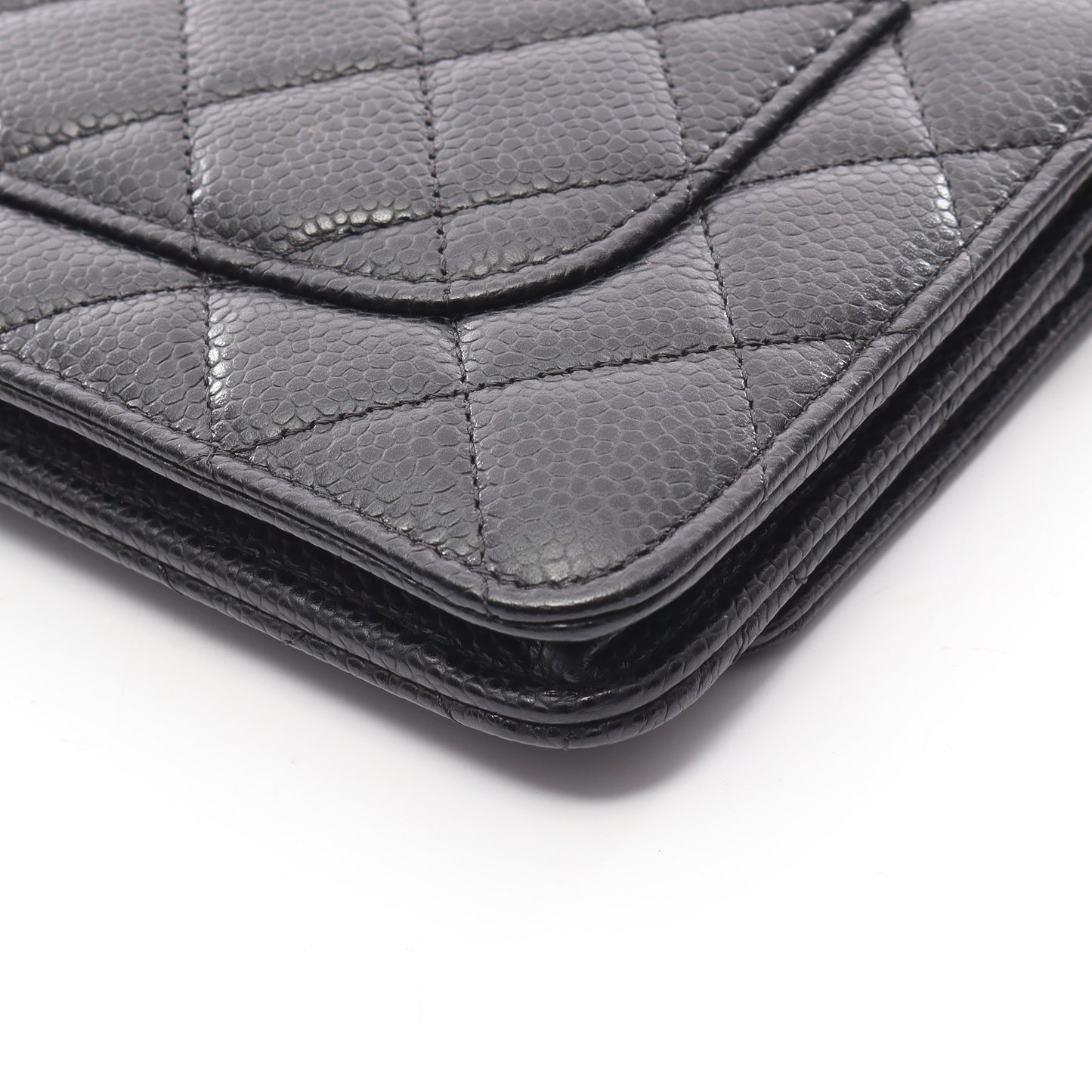 マトラッセ チェーンウォレット キャビアスキン ブラック ゴールド金具 シャネル バッグ CHANEL
