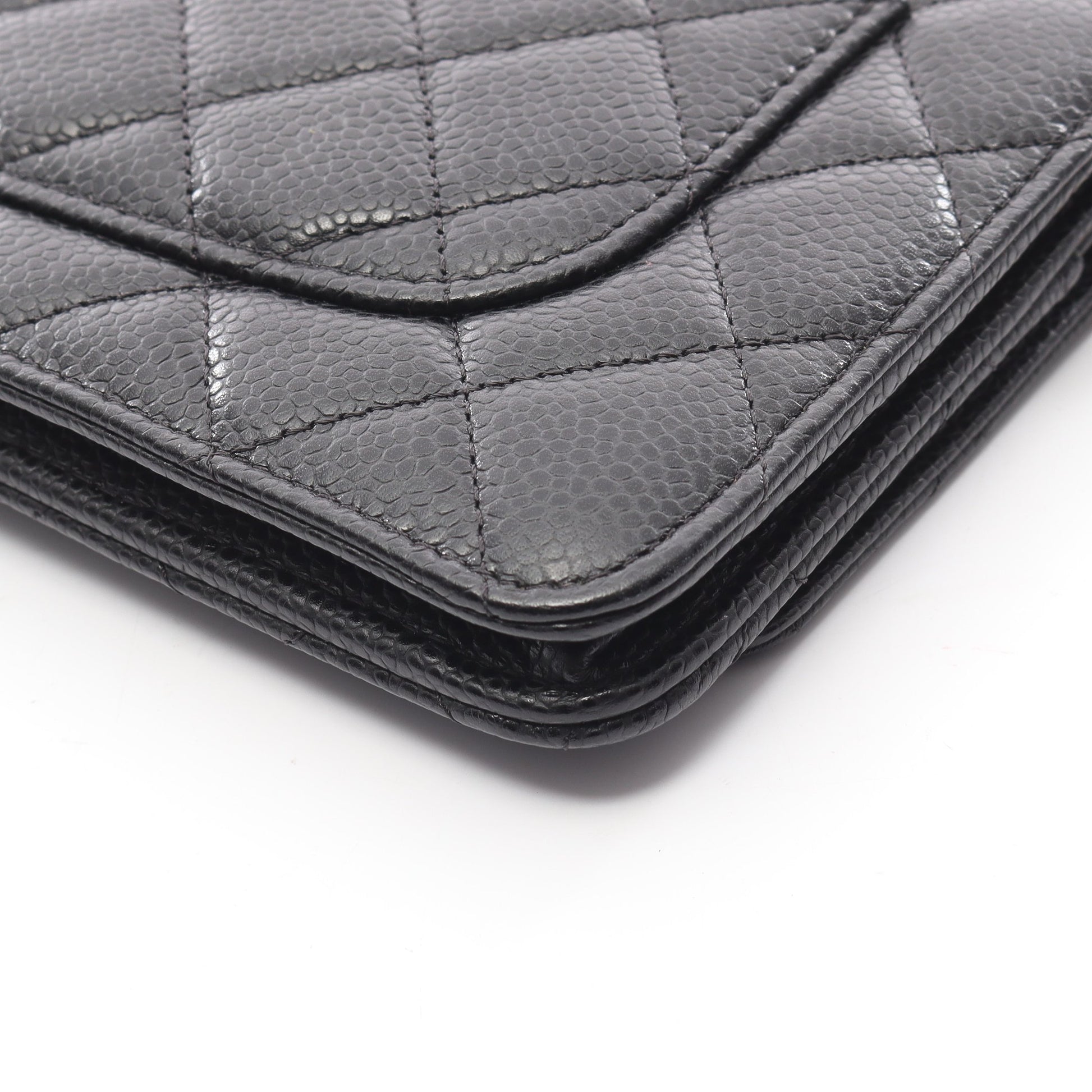 マトラッセ チェーンウォレット キャビアスキン ブラック ゴールド金具 シャネル バッグ CHANEL