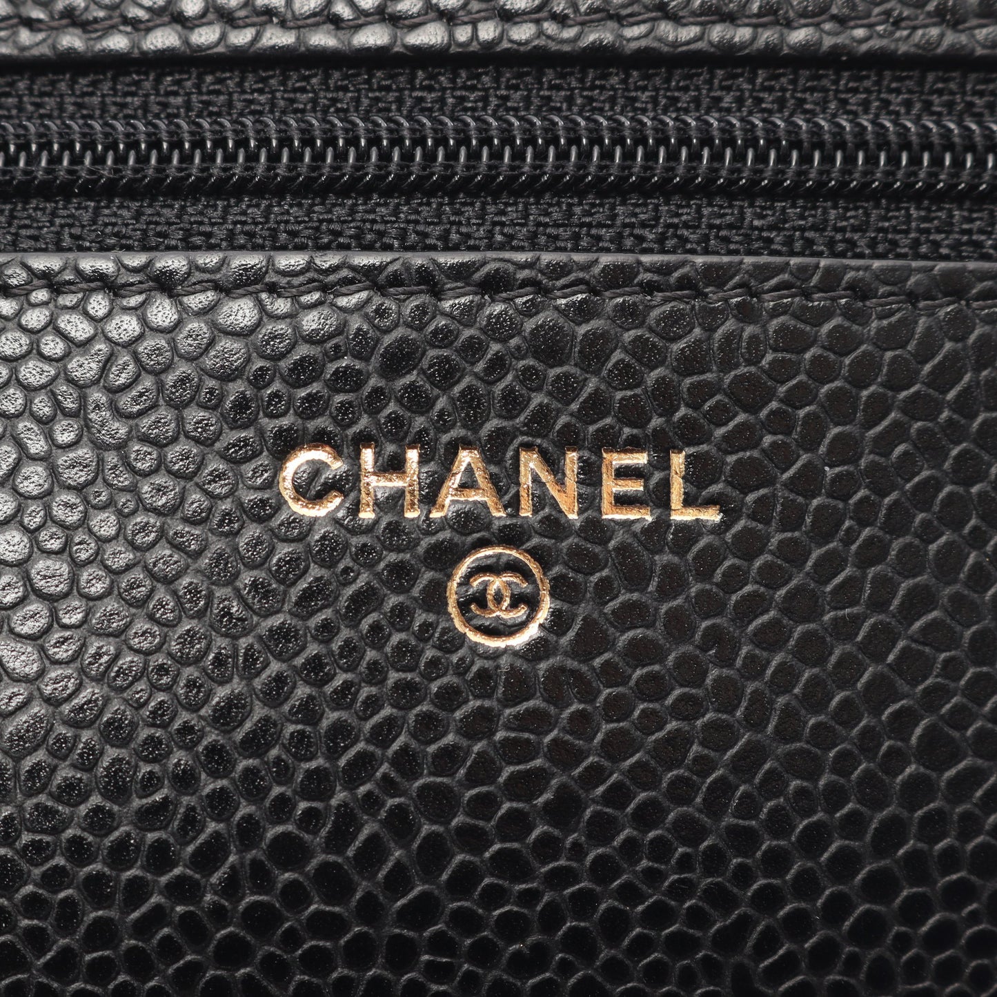 マトラッセ チェーンウォレット キャビアスキン ブラック ゴールド金具 シャネル バッグ CHANEL