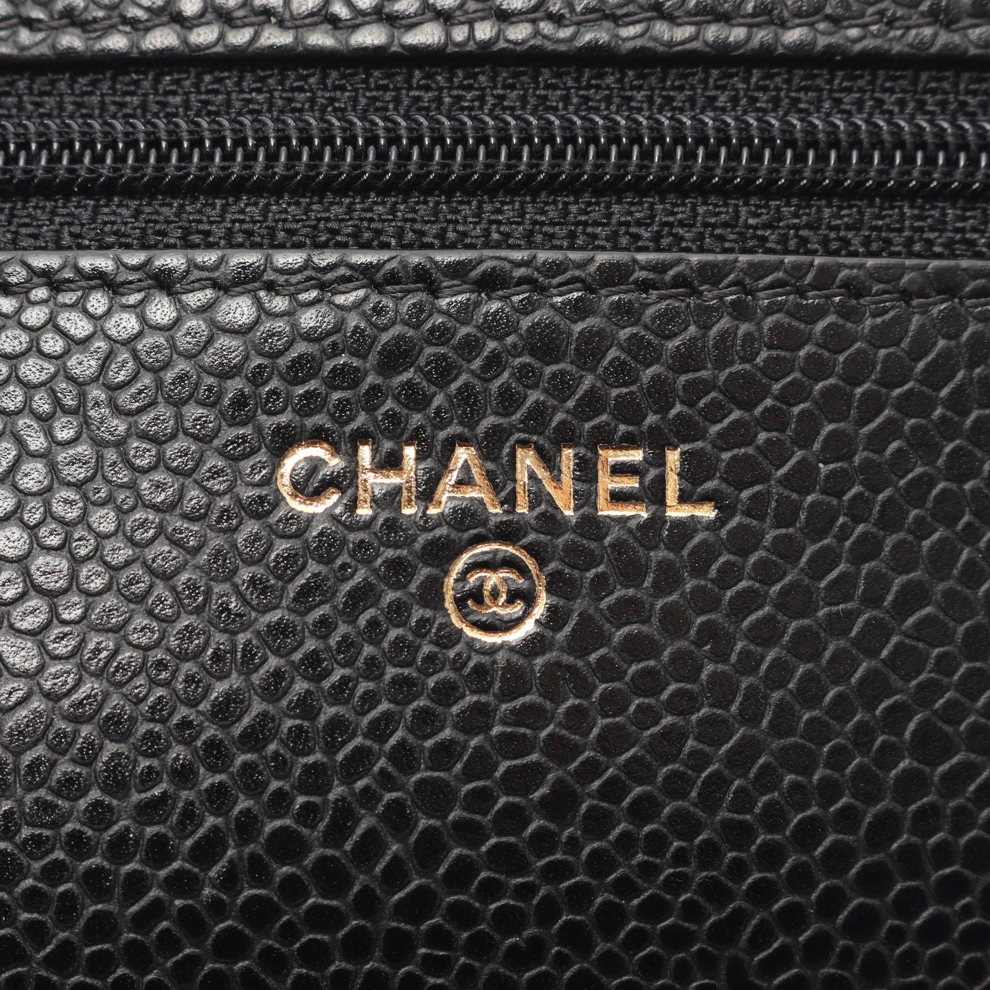 マトラッセ チェーンウォレット キャビアスキン ブラック ゴールド金具 シャネル バッグ CHANEL