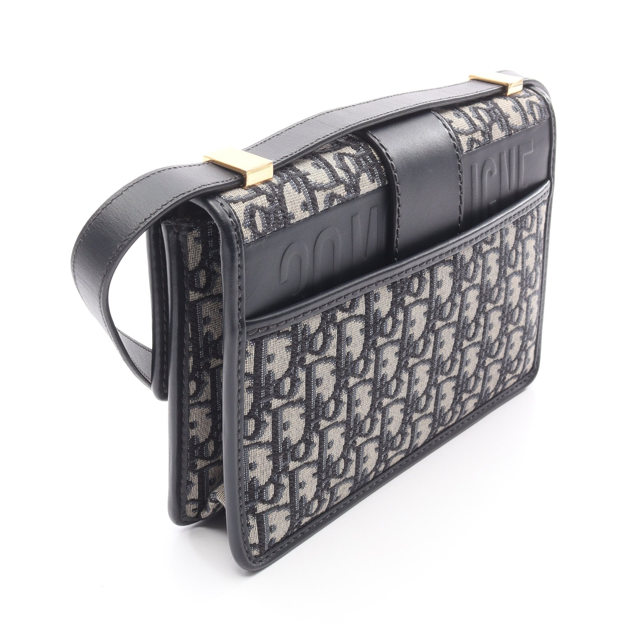 Dior 30モンテーニュ オブリーク ショルダーバッグ ネイビー/ベージュ