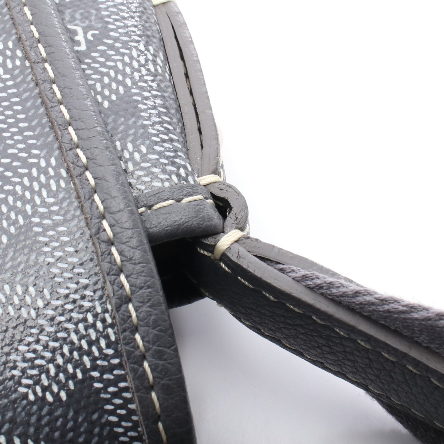 カペシアンMM ショルダーバッグ コーティングキャンバス レザー グレー ホワイト ゴヤール バッグ GOYARD