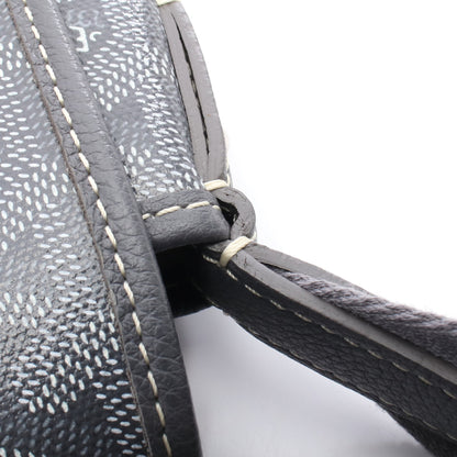 カペシアンMM ショルダーバッグ コーティングキャンバス レザー グレー ホワイト ゴヤール バッグ GOYARD