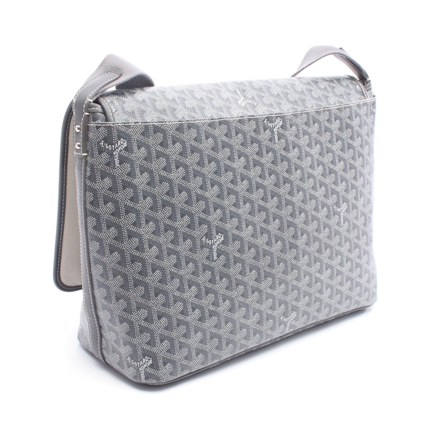 カペシアンMM ショルダーバッグ コーティングキャンバス レザー グレー ホワイト ゴヤール バッグ GOYARD