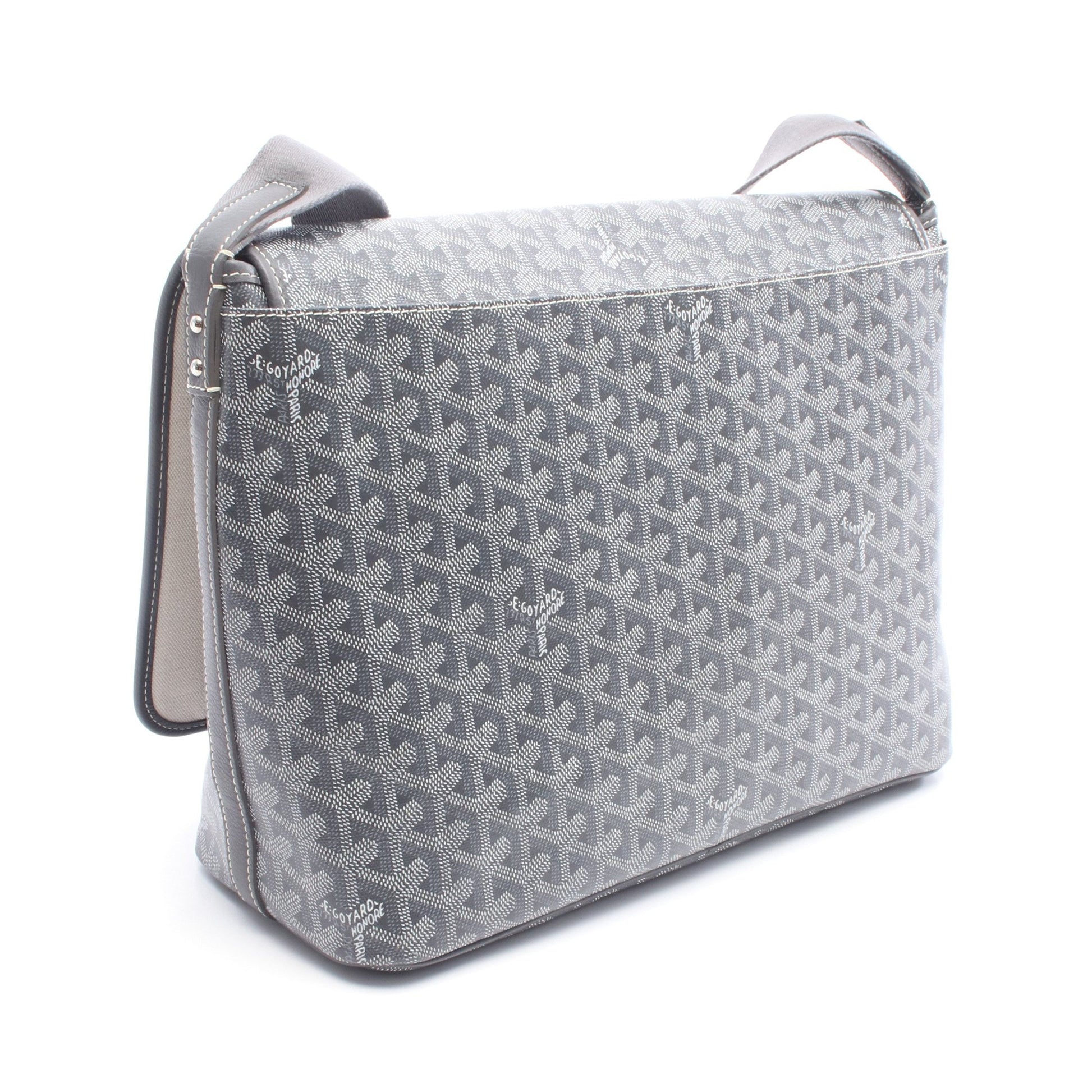 カペシアンMM ショルダーバッグ コーティングキャンバス レザー グレー ホワイト ゴヤール バッグ GOYARD