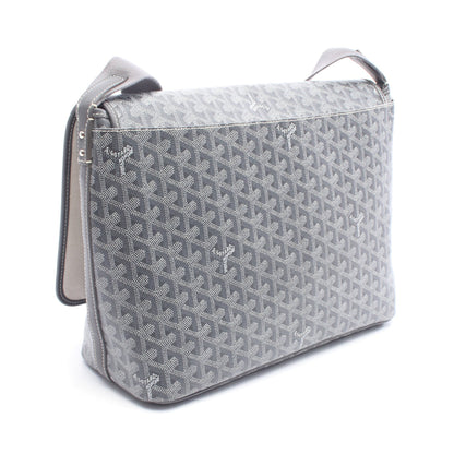カペシアンMM ショルダーバッグ コーティングキャンバス レザー グレー ホワイト ゴヤール バッグ GOYARD