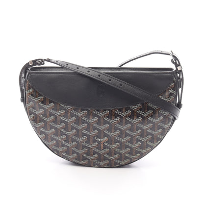 ヒロンデル ショルダーバッグ コーティングキャンバス レザー ブラック マルチカラー ゴヤール バッグ GOYARD