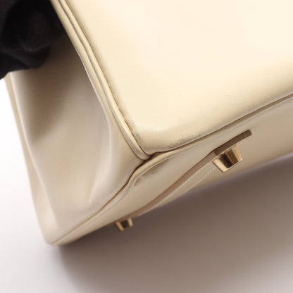 バーキン35 ハンドバッグ ボックスカーフ ライトベージュ ゴールド金具 □C刻印 エルメス バッグ HERMES