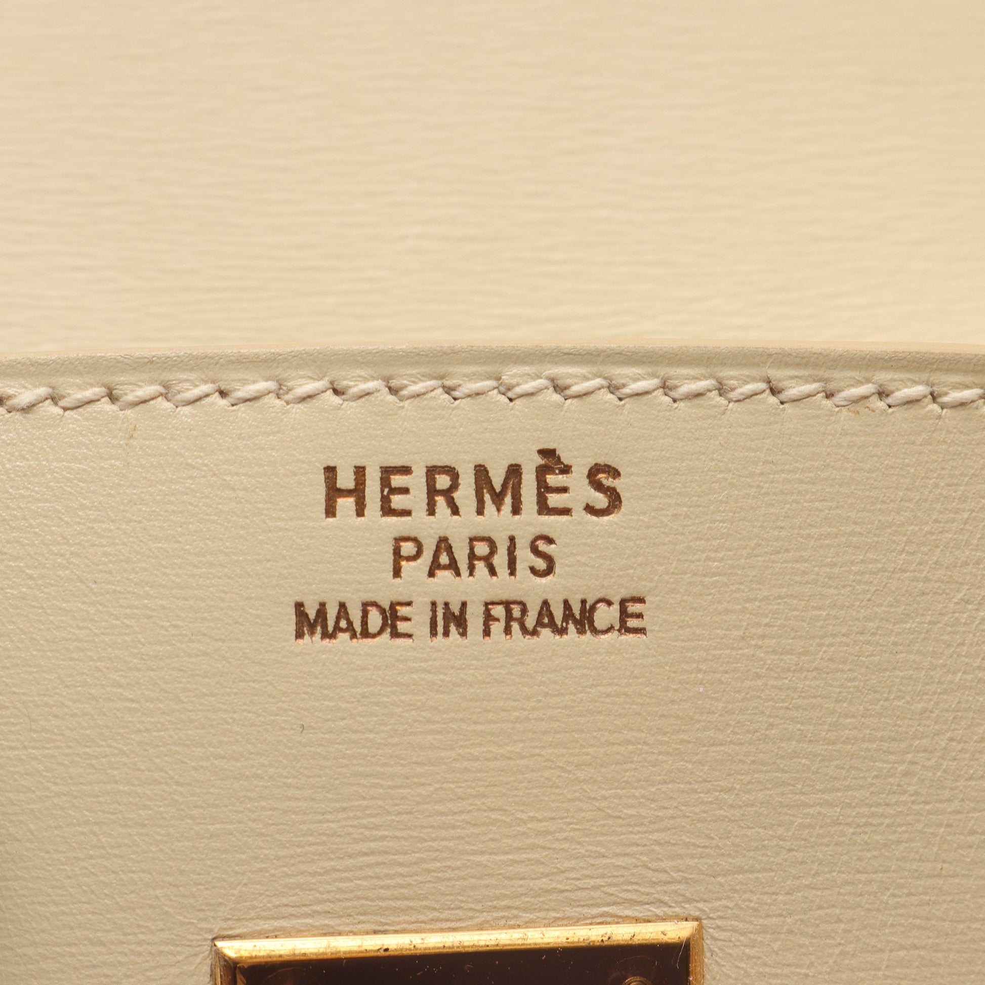バーキン35 ハンドバッグ ボックスカーフ ライトベージュ ゴールド金具 □C刻印 エルメス バッグ HERMES