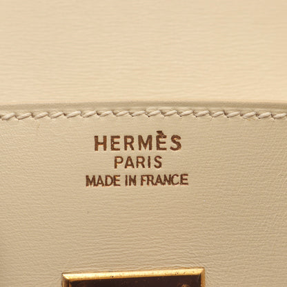 バーキン35 ハンドバッグ ボックスカーフ ライトベージュ ゴールド金具 □C刻印 エルメス バッグ HERMES