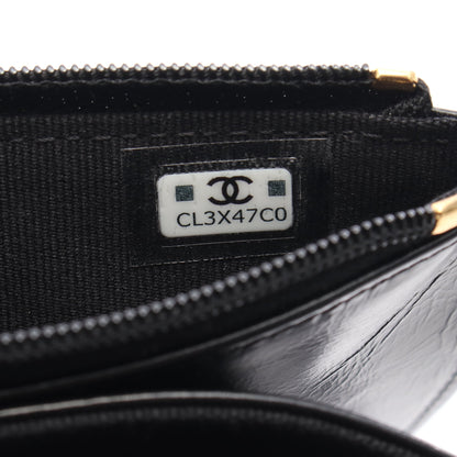 マトラッセ チェーンショルダーバッグ レザー ブラック ゴールド金具 シャネル バッグ CHANEL