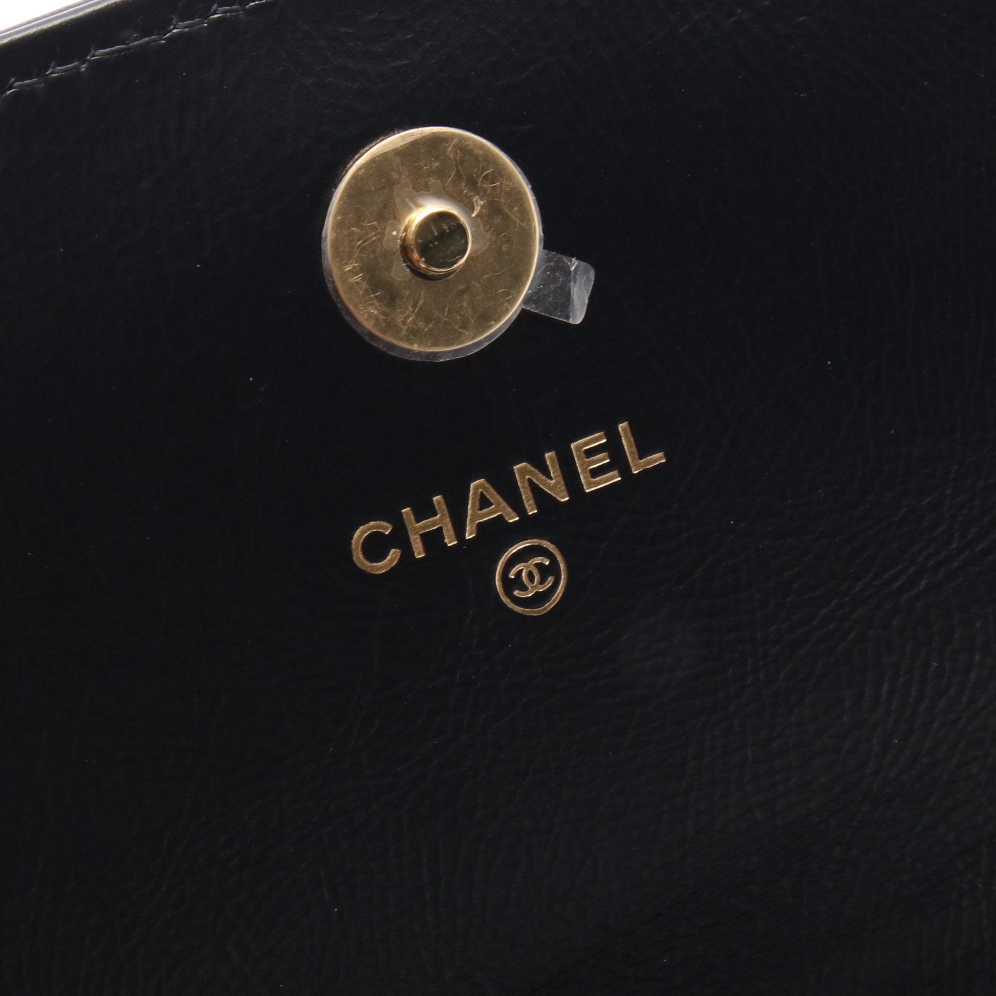 マトラッセ チェーンショルダーバッグ レザー ブラック ゴールド金具 シャネル バッグ CHANEL