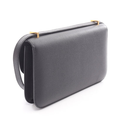コンスタンスエラン ショルダーバッグ ヴォーエプソン ブラック ゴールド金具 W刻印 エルメス バッグ HERMES