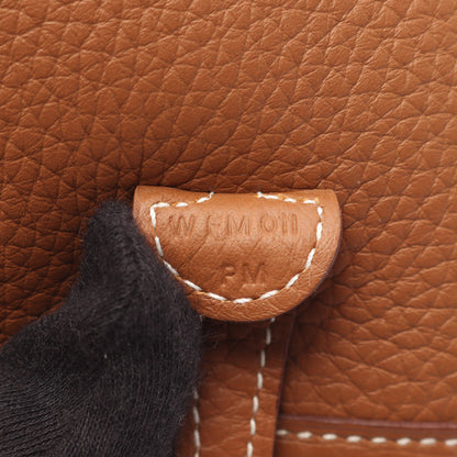 エヴリンアマゾンTPM ゴールド ショルダーバッグ トリヨンクレマンス ブラウン シルバー金具 W刻印 エルメス バッグ HERMES
