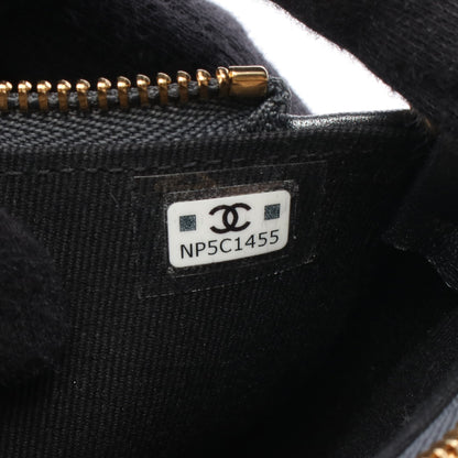 マトラッセ ココマーク チェーンショルダーバッグ レザー グレー ゴールド金具 2WAY シャネル バッグ CHANEL