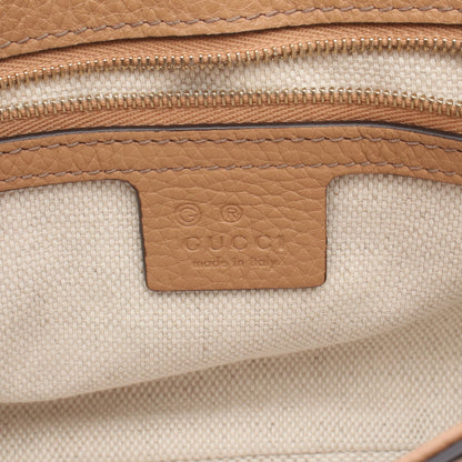 ソーホー インターロッキングG チェーンショルダーバッグ レザー ライトブラウン グッチ バッグ GUCCI
