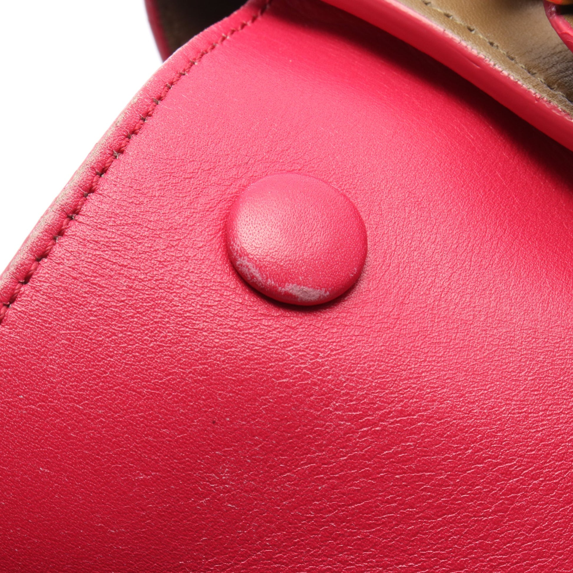 トラペーズ スモール ハンドバッグ レザー グレーブラウン ピンクパープル 2WAY セリーヌ バッグ CELINE