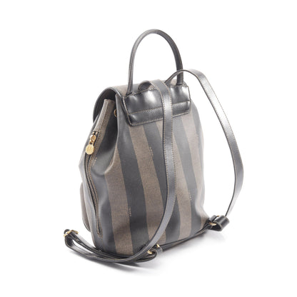 ペカン バックパック リュックサック PVC レザー ブラウン ブラック フェンディ バッグ FENDI